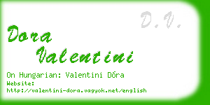 dora valentini business card